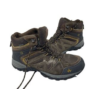 WANABEE Trek 300 MID CS Hiking Shoes - Men - Brown 13.5